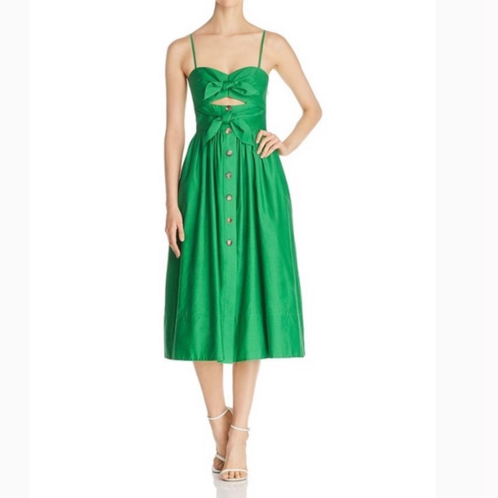 Kate Spade Front-Tie Midi Dress NWT